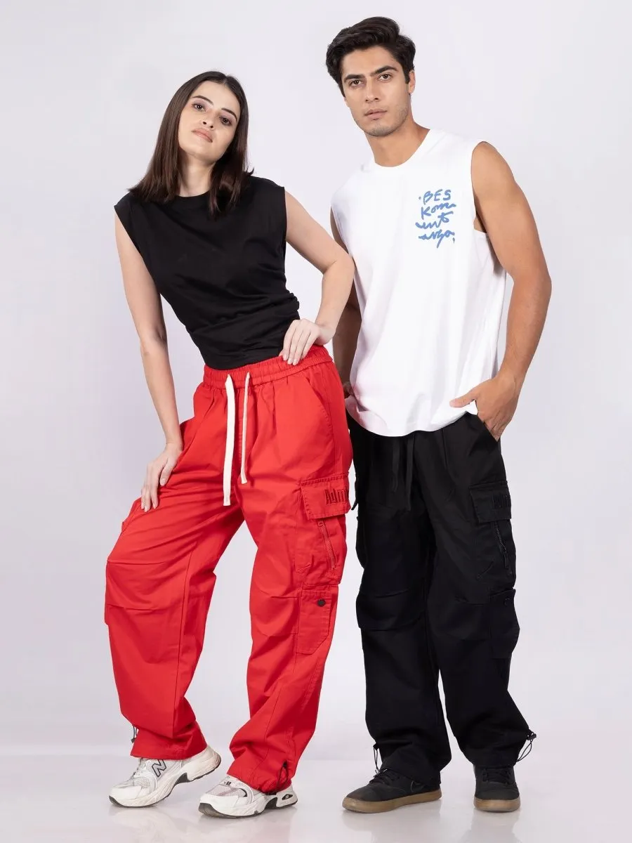 Fireflex Red Cargos [ Unisex ]