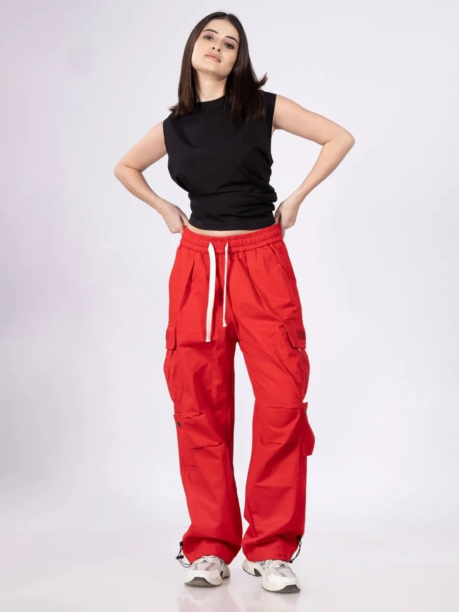 Fireflex Red Cargos [ Unisex ]