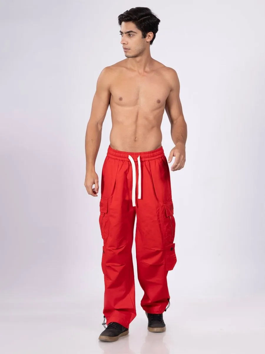 Fireflex Red Cargos [ Unisex ]