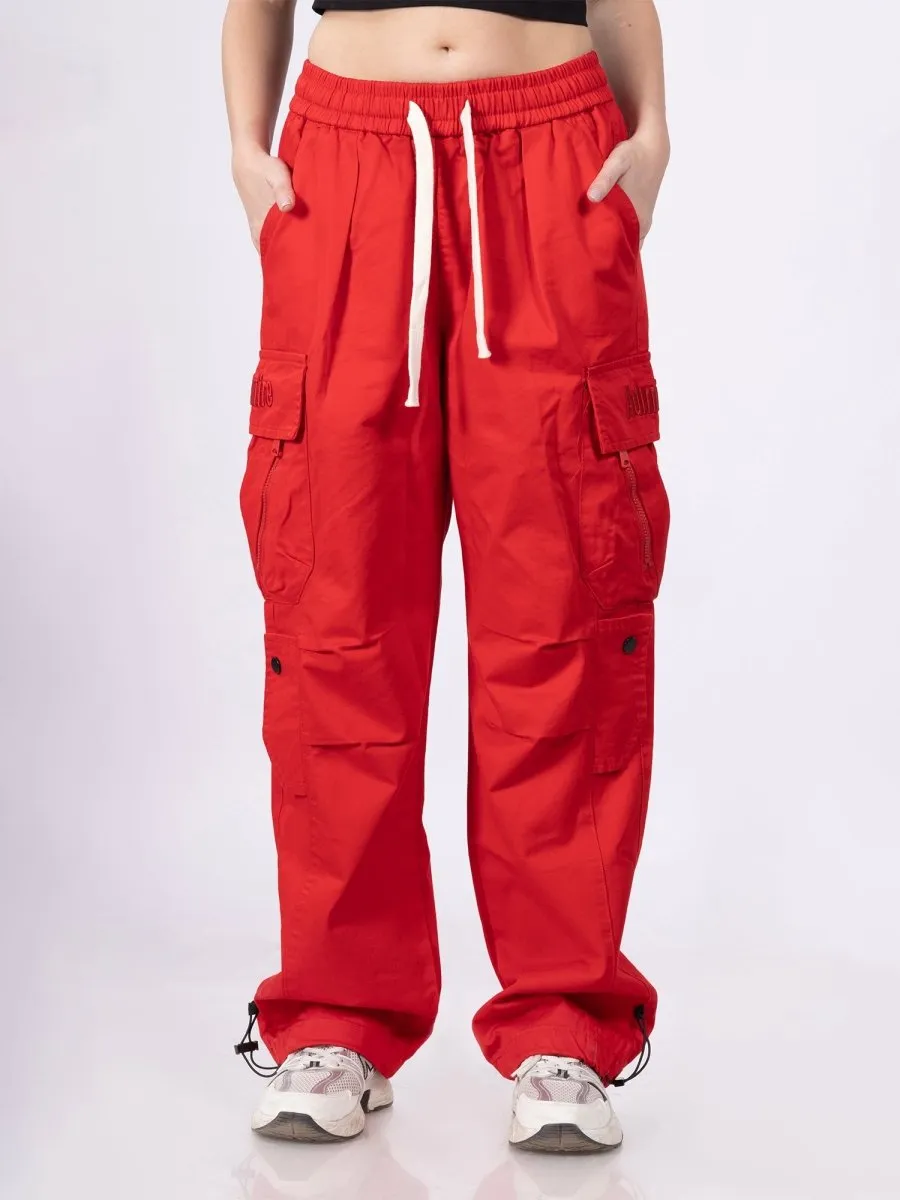 Fireflex Red Cargos [ Unisex ]