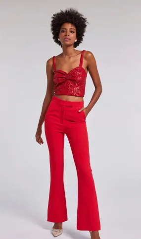 Generation Love - Lucca Crepe Pants - Rouge