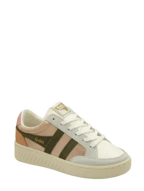 Gola Super Slam Blaze Sneaker in Rose Gold/Khaki/Coral (Final Sale)