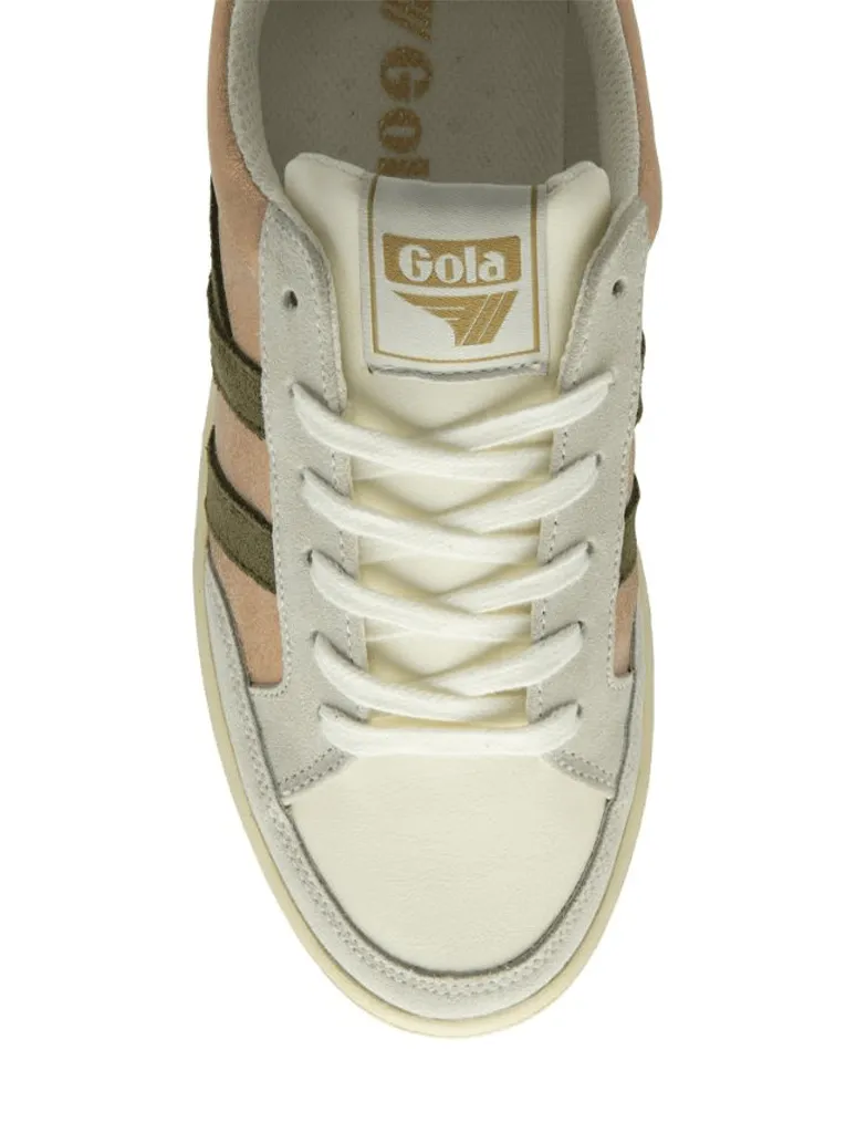 Gola Super Slam Blaze Sneaker in Rose Gold/Khaki/Coral (Final Sale)