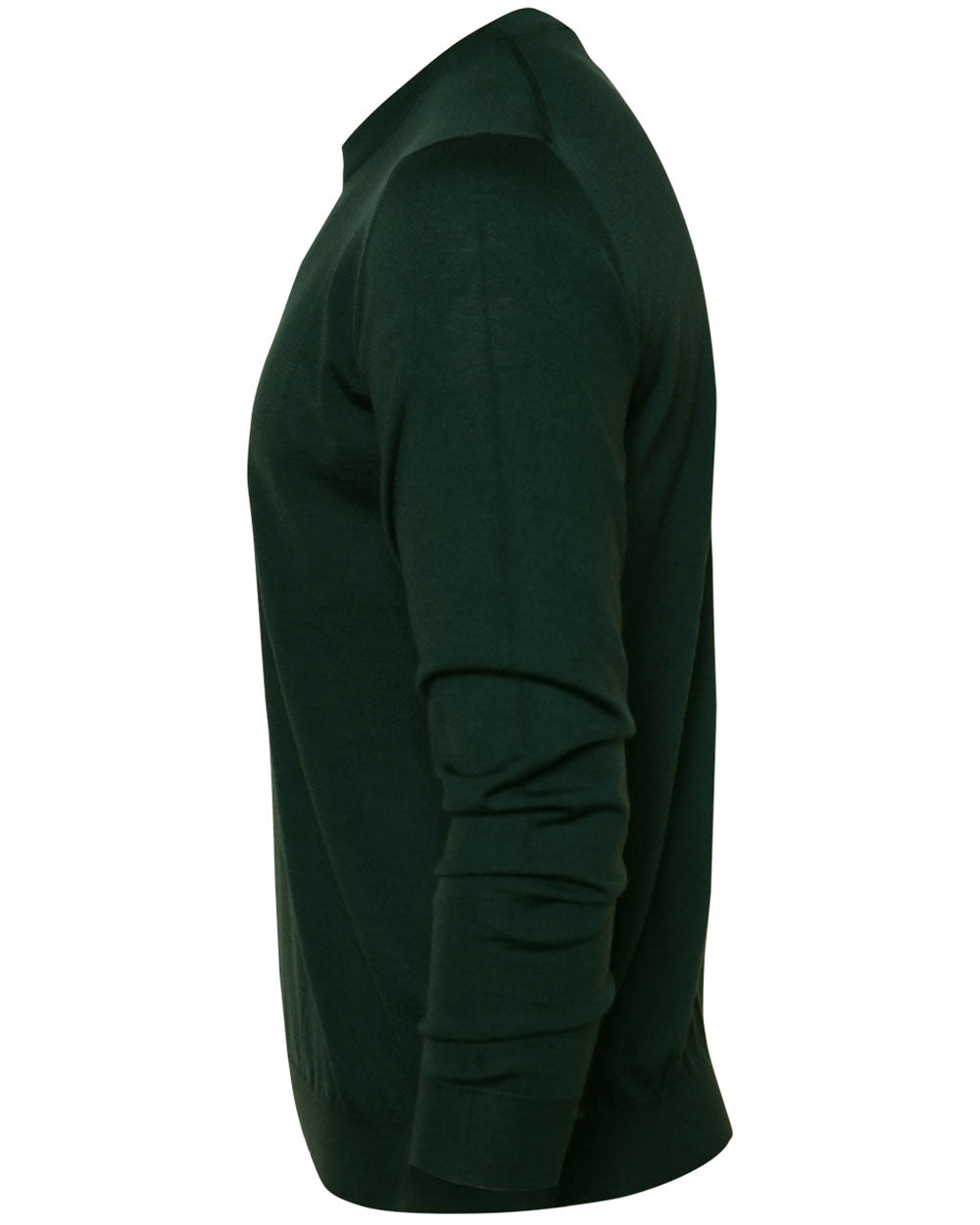 Green Cashmere and Silk Blend Crewneck Sweater