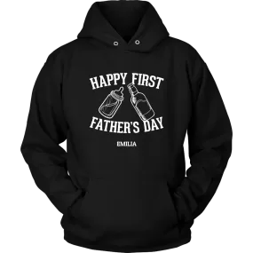 Happy First Fathers Day Personalized Hoodie Sweatshirt