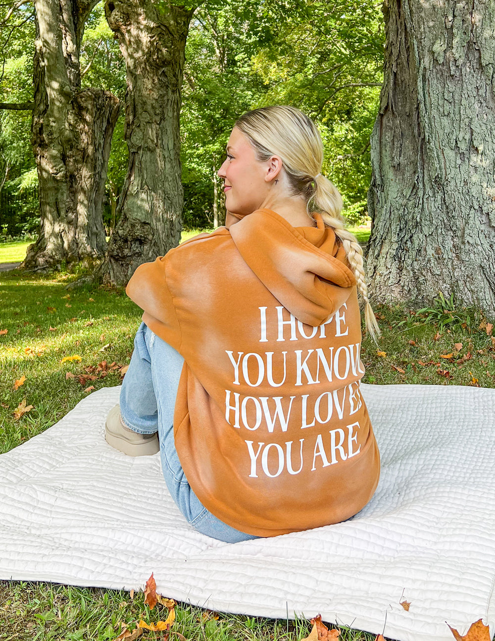 I Hope You Know Orange Unisex Hoodie