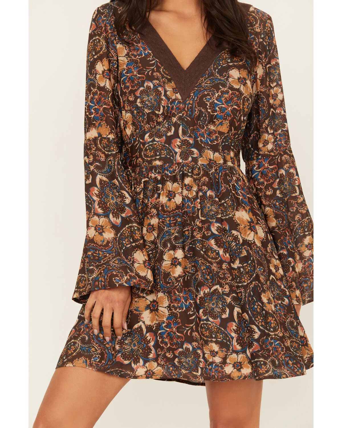 Idyllwind Women's Flora Long Sleeve Floral Dress