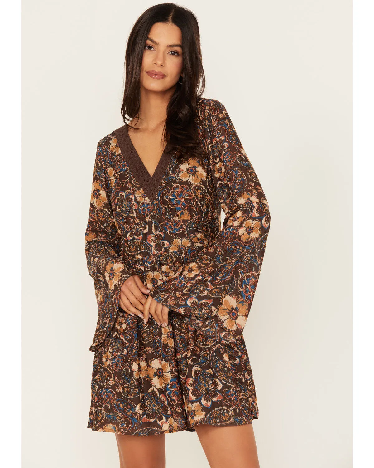 Idyllwind Women's Flora Long Sleeve Floral Dress