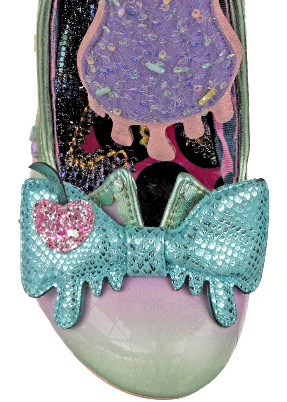 Irregular Choice Cherry On Top Ice Cream Boots Lilac