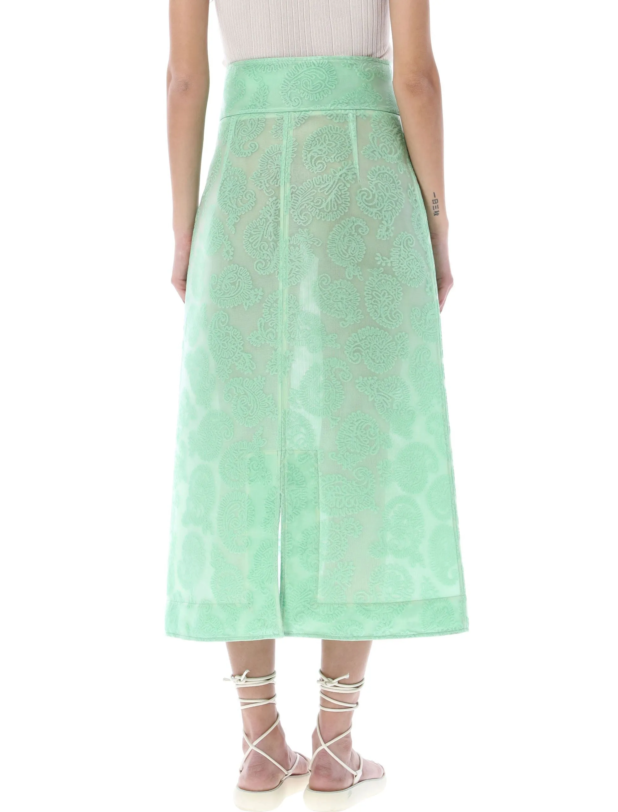 Jil Sander Jacquard Midi Skirt