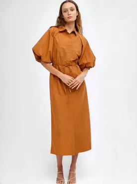 Kinney - Zoya Shirt Dress in Rust