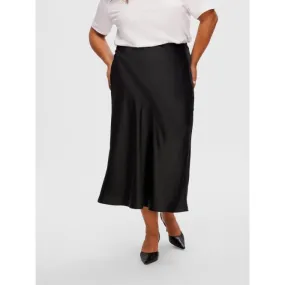 Lena Satin Midi Skirt