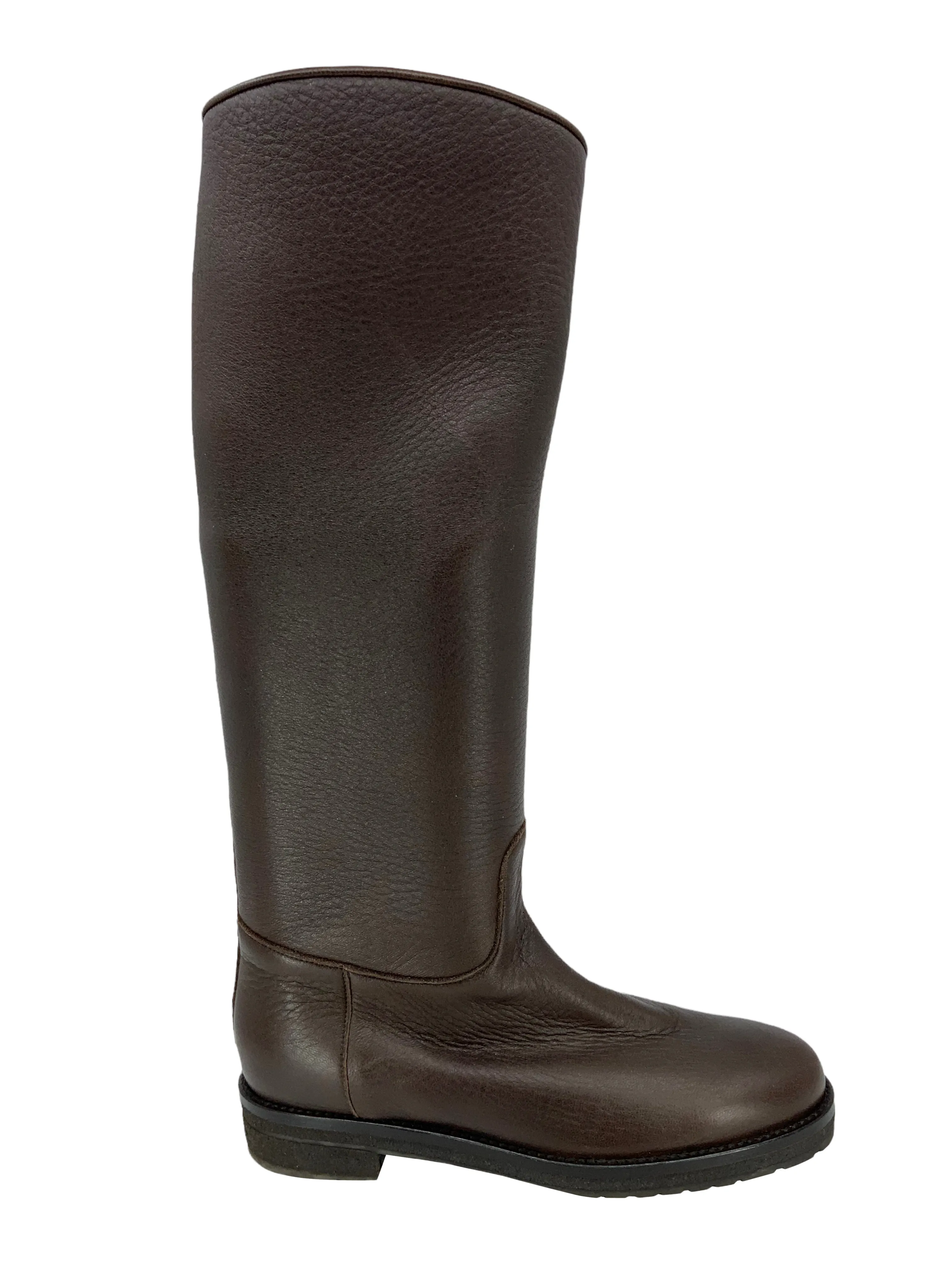 Loro Piana Leather Knee-High Sauvanne Boots Size 8.5