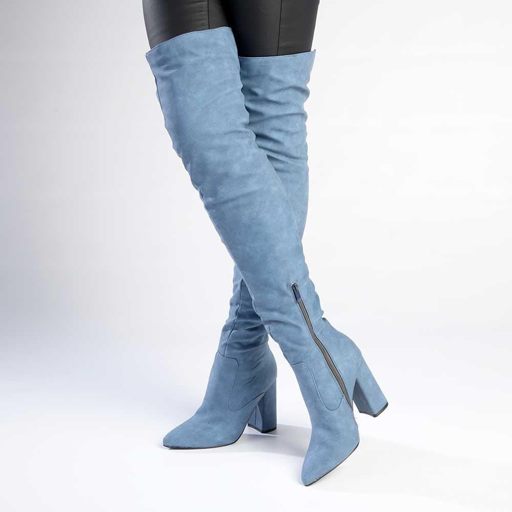 Madison Portia Long Boots - Denim