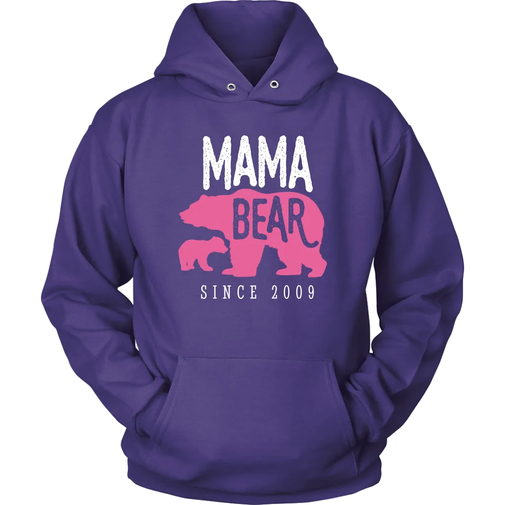 Mama Bear Since 2009 Hoodie Sweatshirt