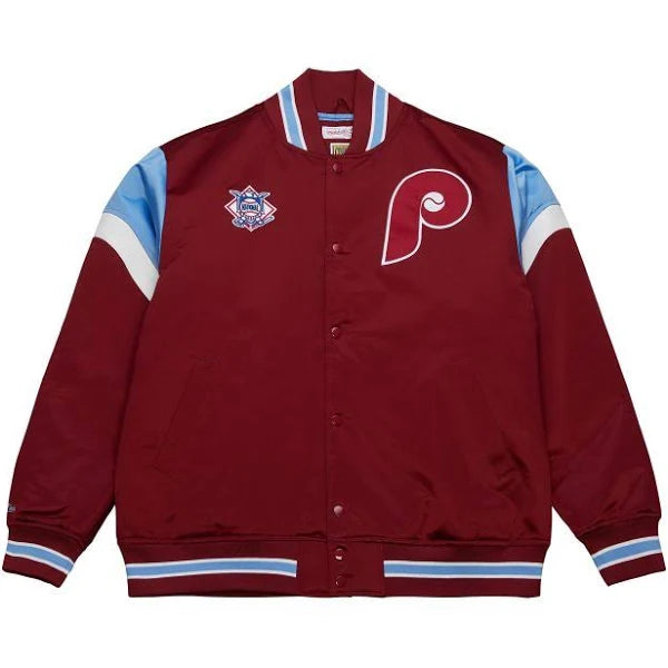 Mitchell & Ness Heavyweight Satin Jacket Philadelphia Phillies