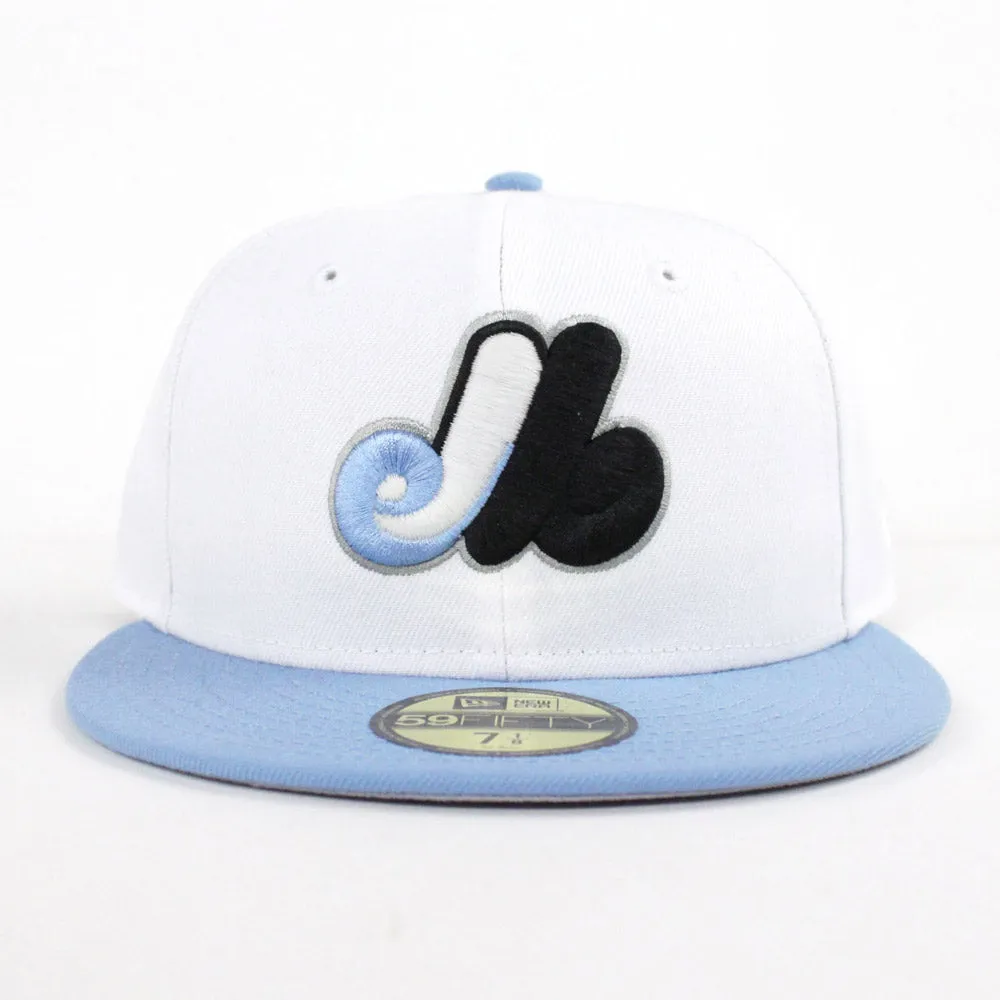 Montreal Expos New Era Fitted 59Fifty hat (Air Jordan 9 Retro GS UNC Gray Under Brim)