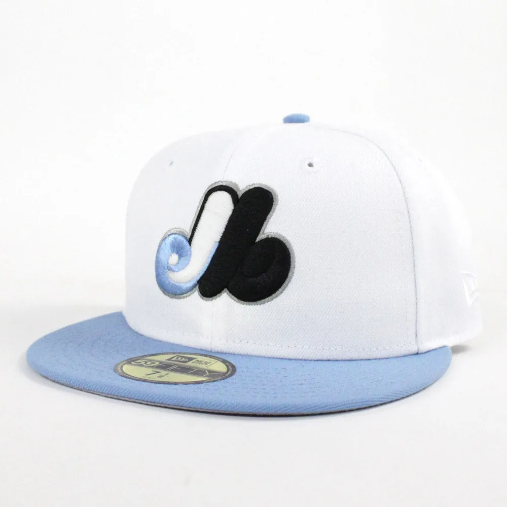 Montreal Expos New Era Fitted 59Fifty hat (Air Jordan 9 Retro GS UNC Gray Under Brim)