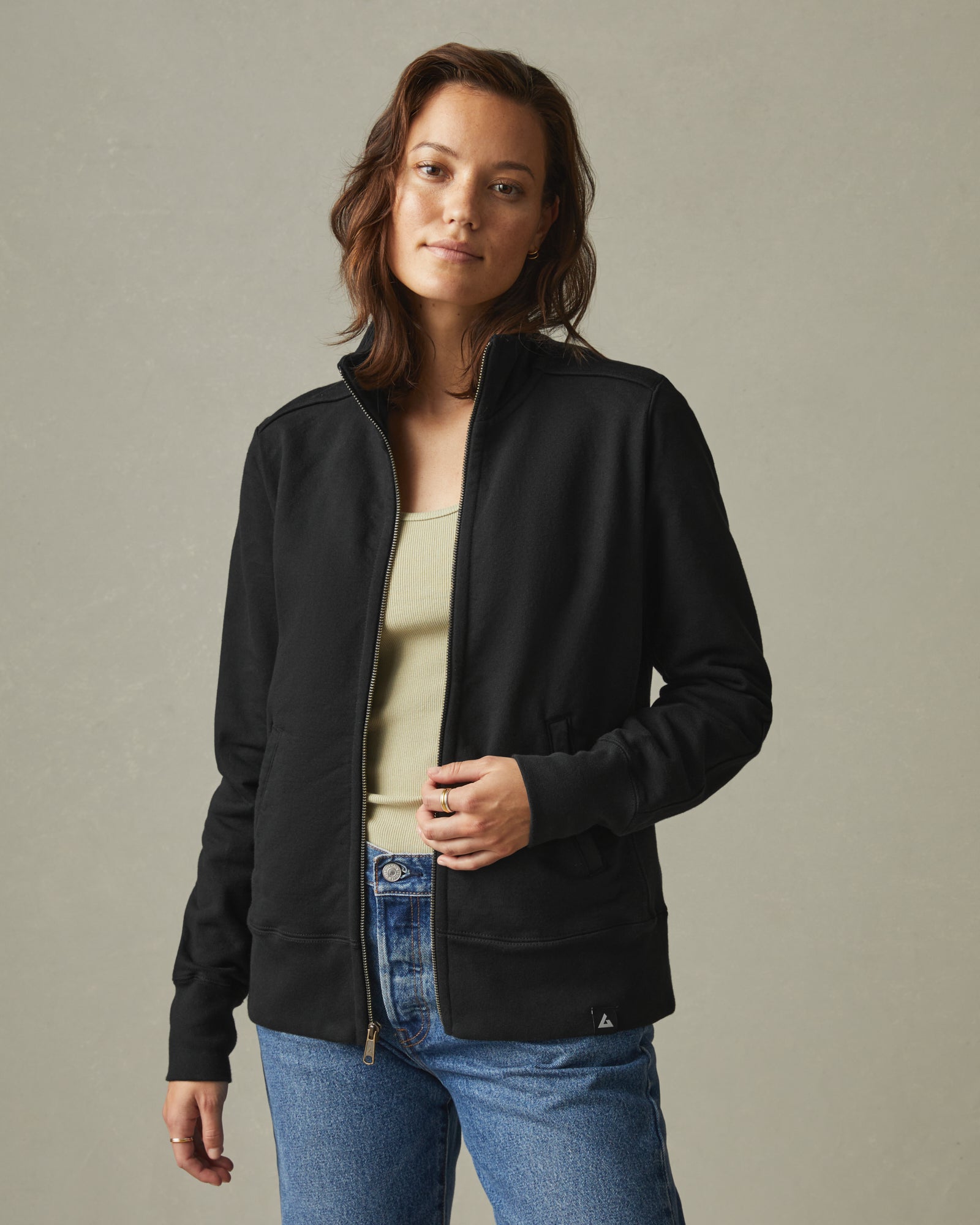 Moto Full Zip - Black