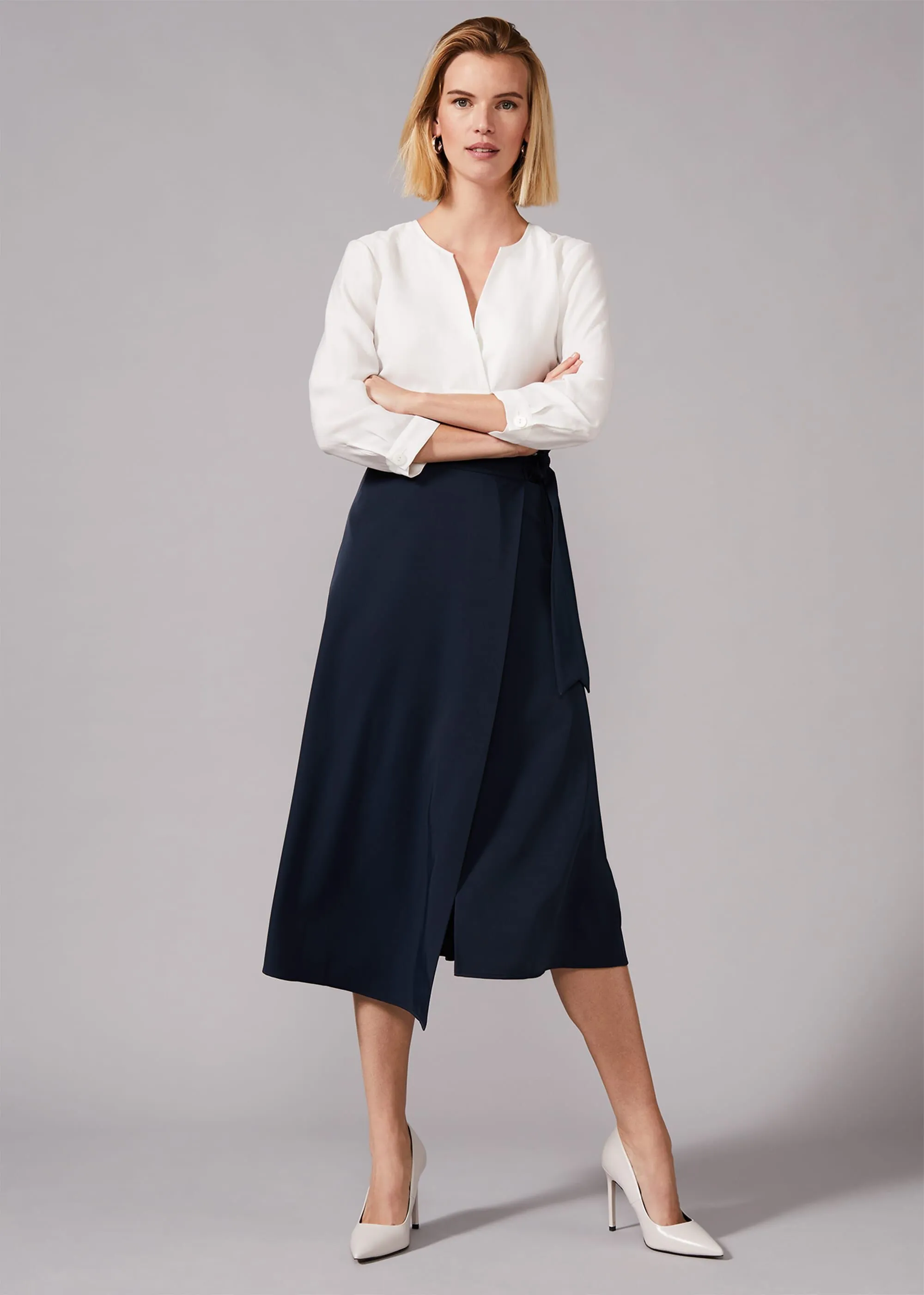 Naseem Wrap Midi Skirt