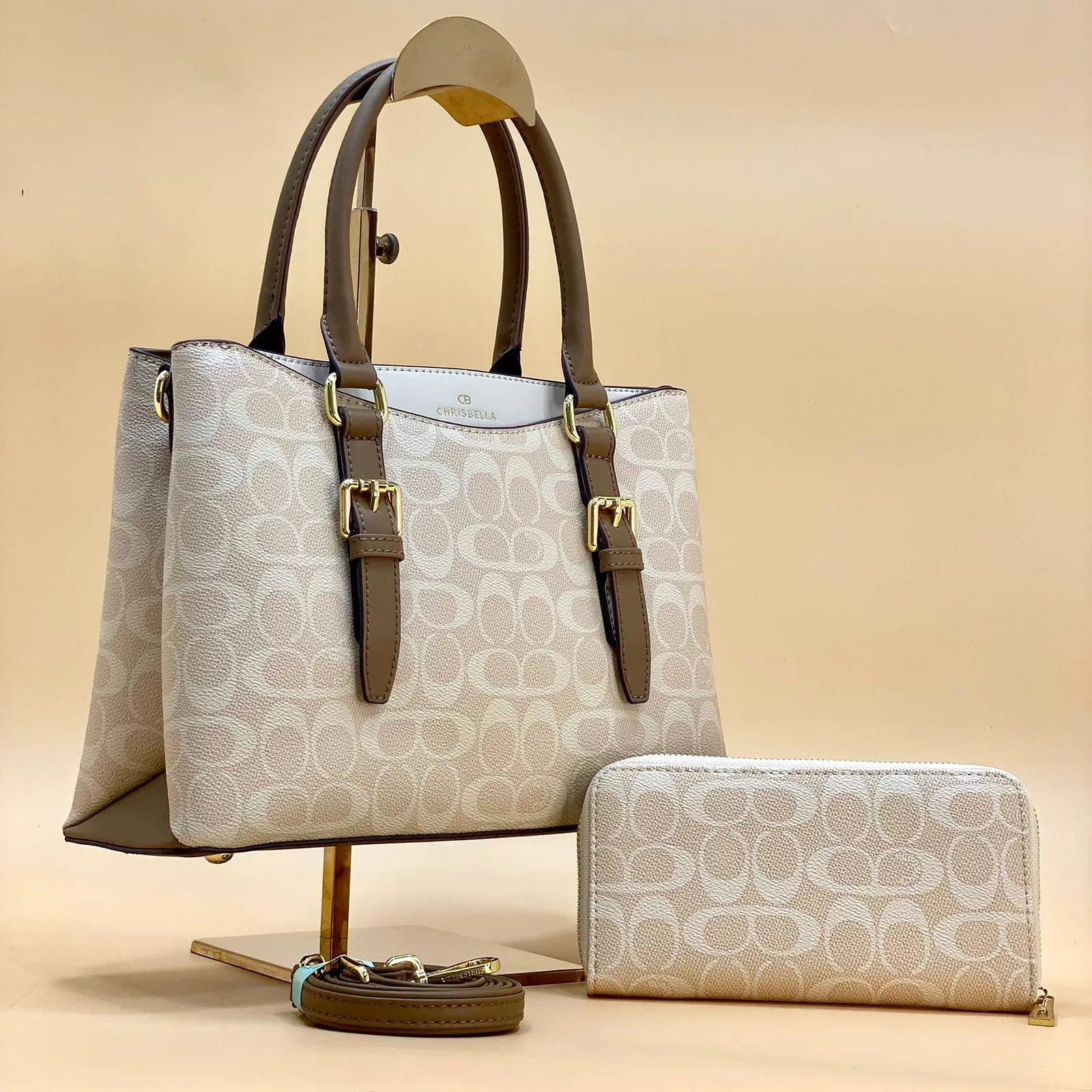 NEW CHRIBELLA  , WOMEN HANDBAGS 2IN1 B338