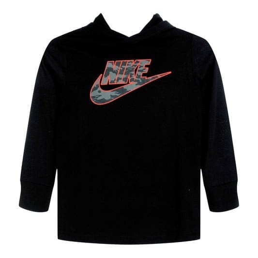 NIKE JUNIOR CAMO JERSEY BLACK HOODIE