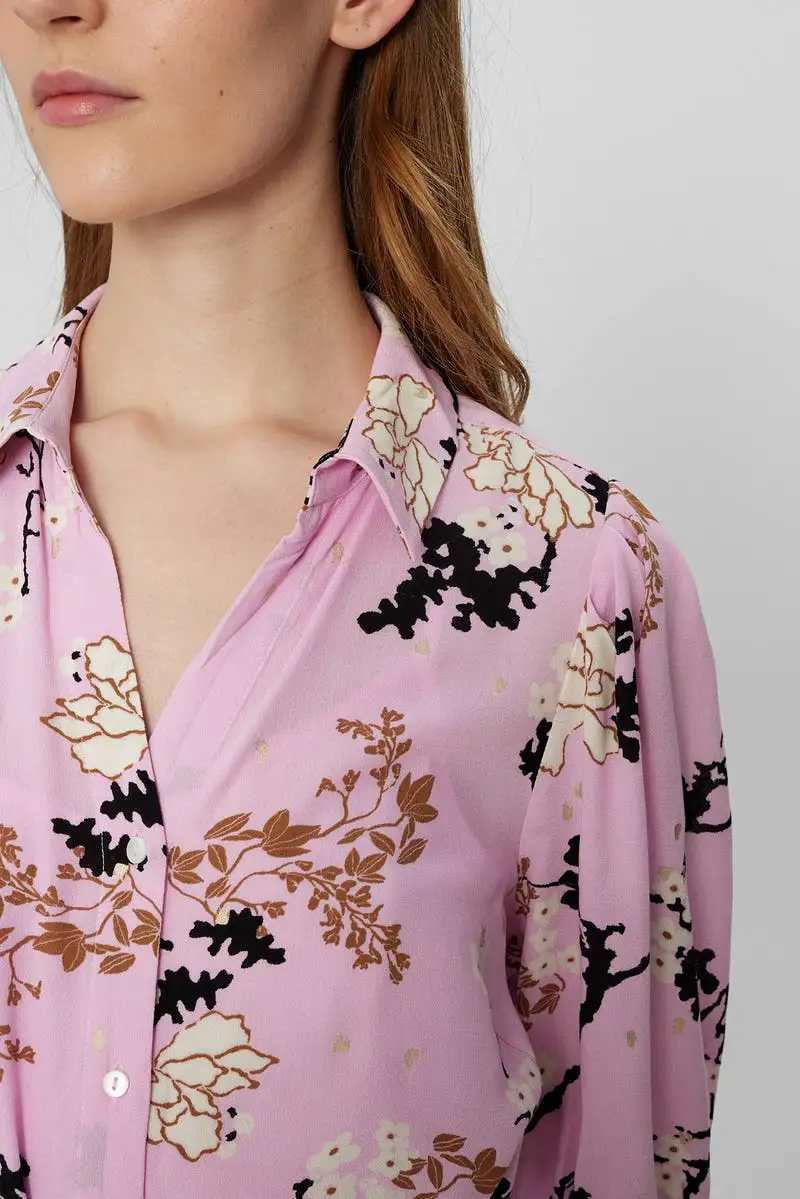 Numph Nucataline Roseate Spoonbill Shirt Dress