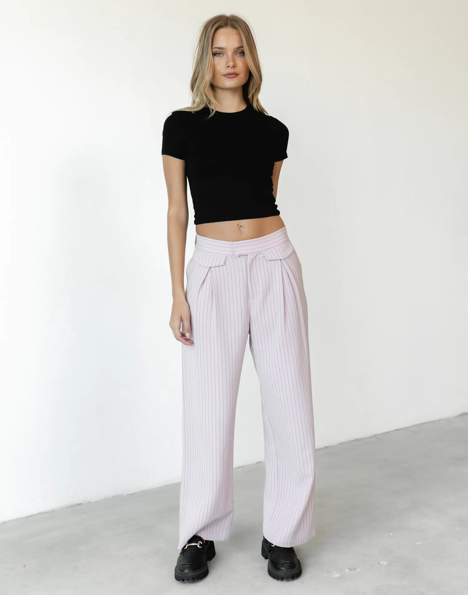 NYC Pant (Pink Pinstripe) -By Lioness