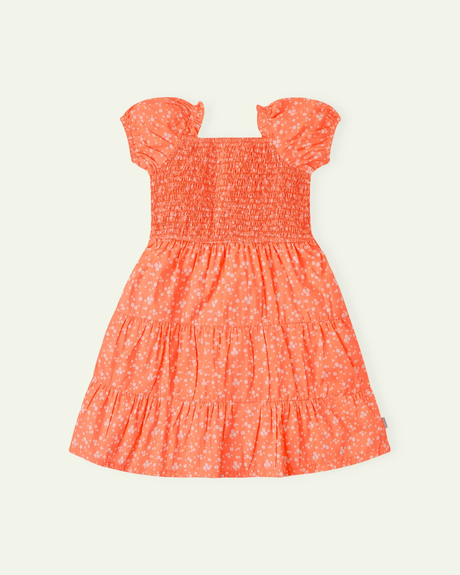 Orange Floral Dress