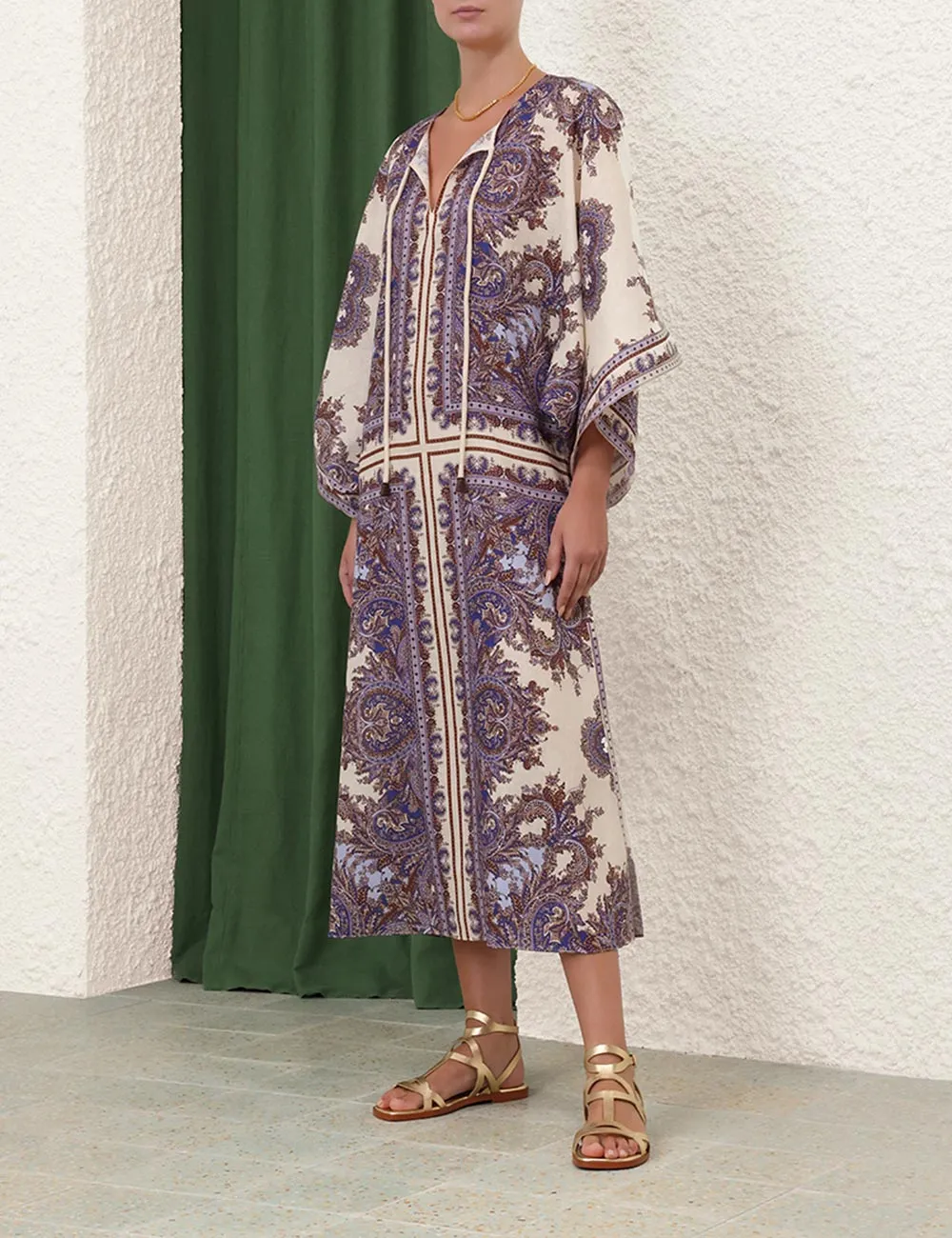 Ottie Kaftan Midi Dress