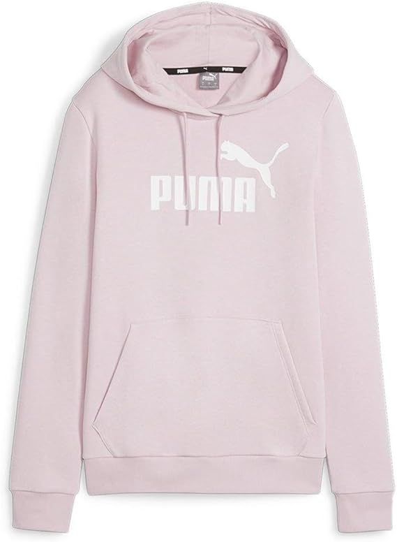 PUMA WOMEN'S ESS LOGO FLC PINK HOODIE