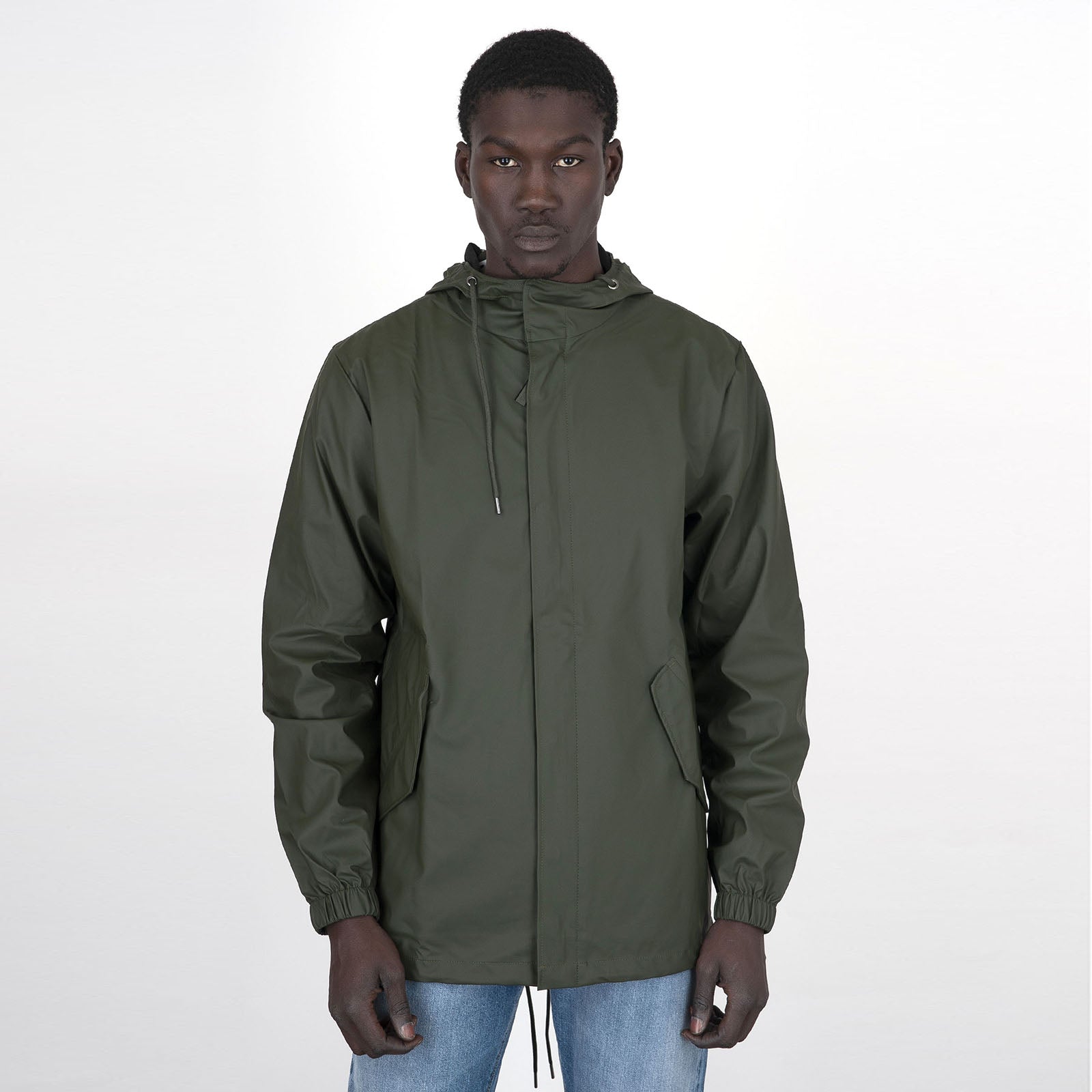 Rains Fishtail Jacket Verde Scuro Uomo