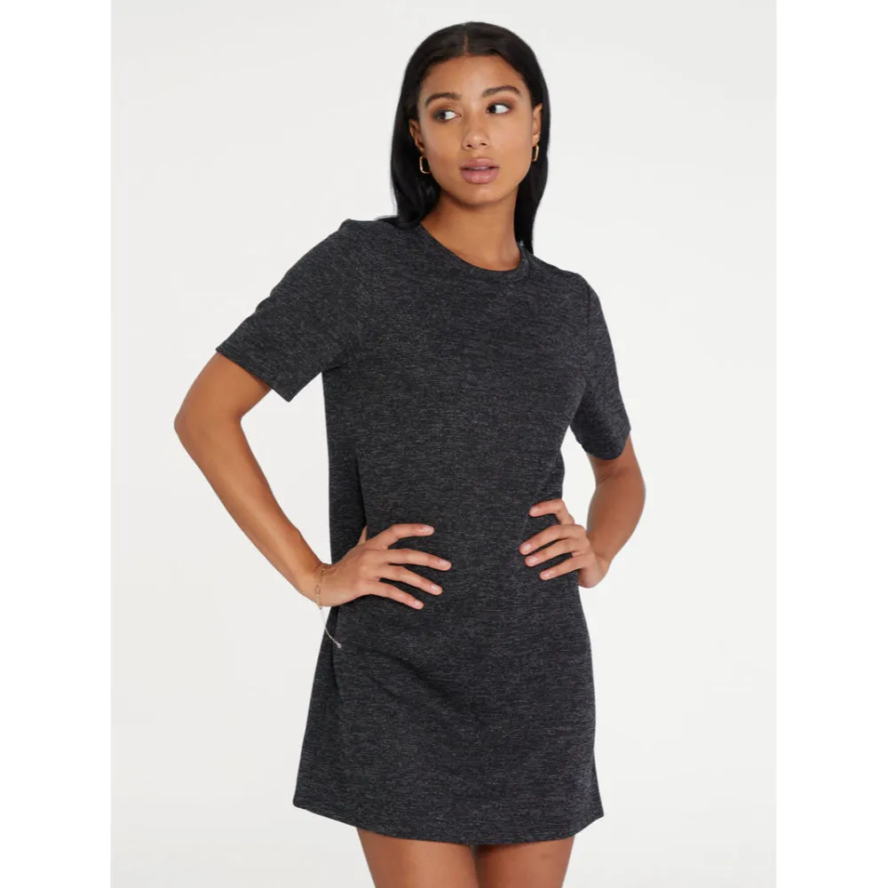 Sanctuary Women's Rewind T-Shirt Dress - HEATHER BLACK