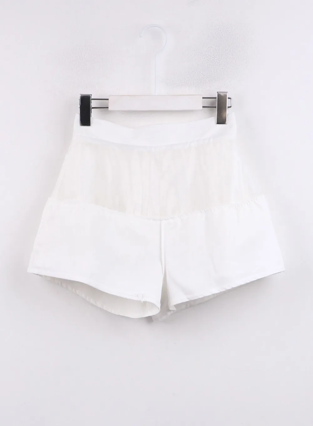 Shirred Ruffle Mini Skirt CJ423