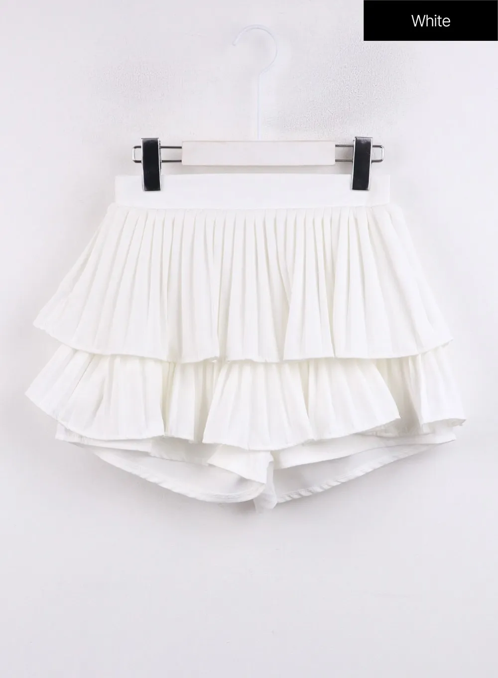 Shirred Ruffle Mini Skirt CJ423