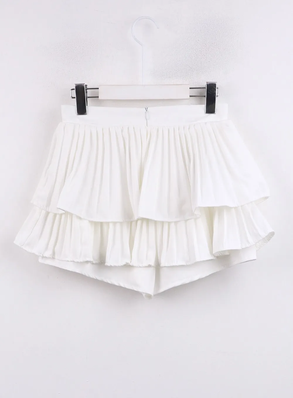 Shirred Ruffle Mini Skirt CJ423