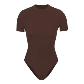 SKIMS FITS EVERYBODY T-Shirt Bodysuit Cocoa - Dark Brown