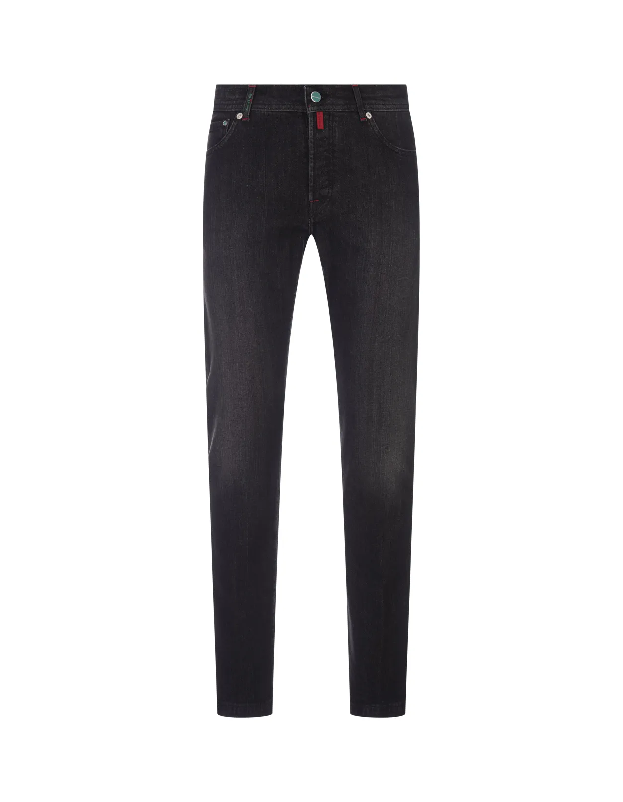 Slim Fit Jeans In Black Stretch Denim