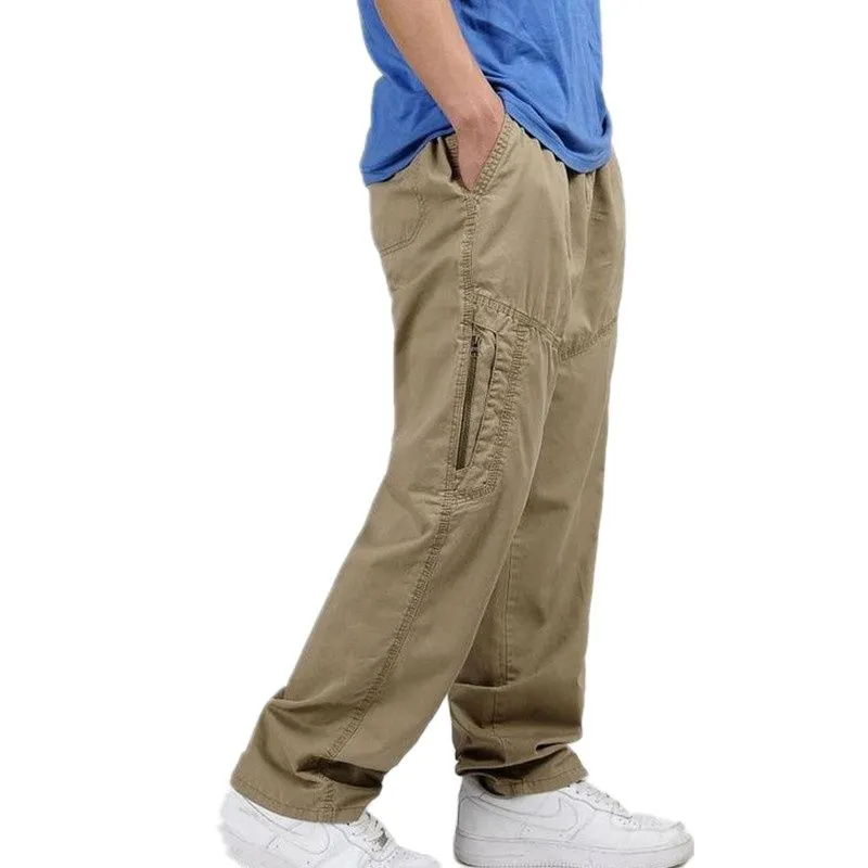 Summer Casual Men's High Waist Full Length Loose Cargo Pants