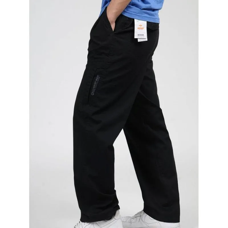 Summer Casual Men's High Waist Full Length Loose Cargo Pants