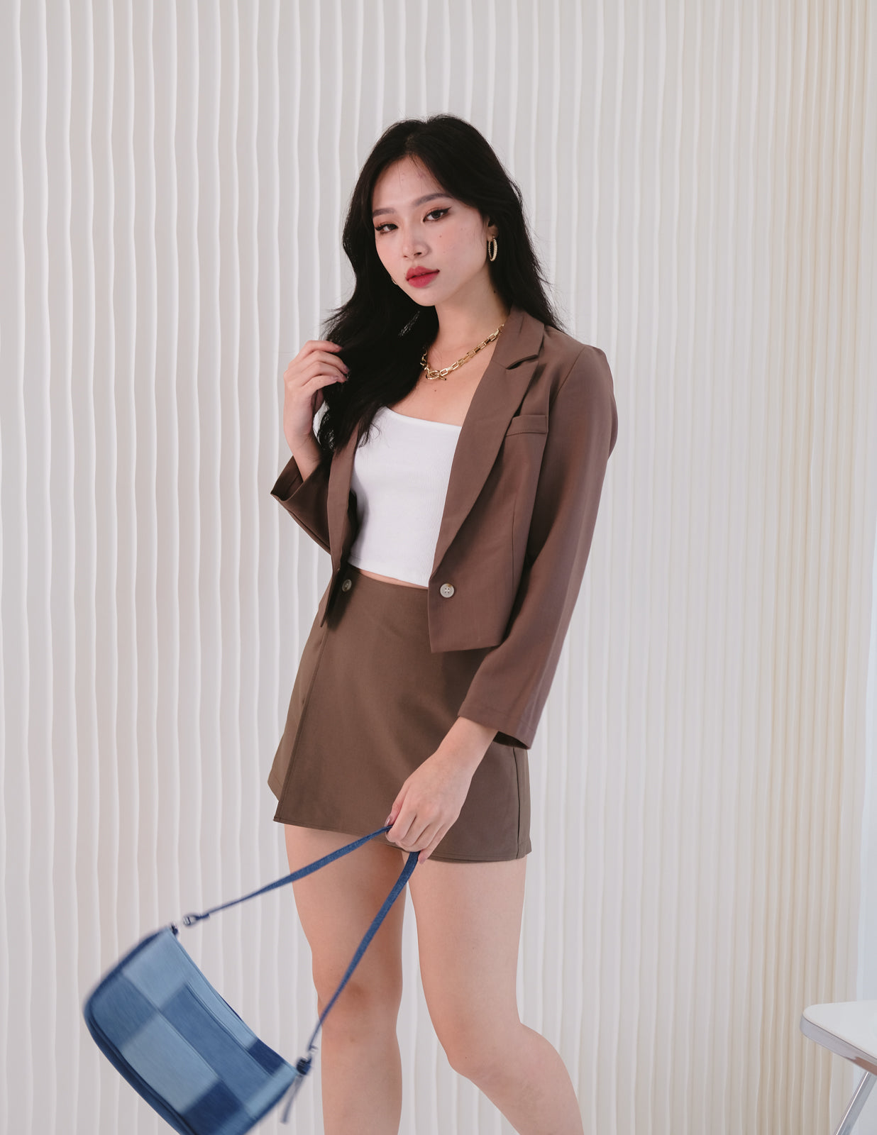 Tasha Blazer in Brown