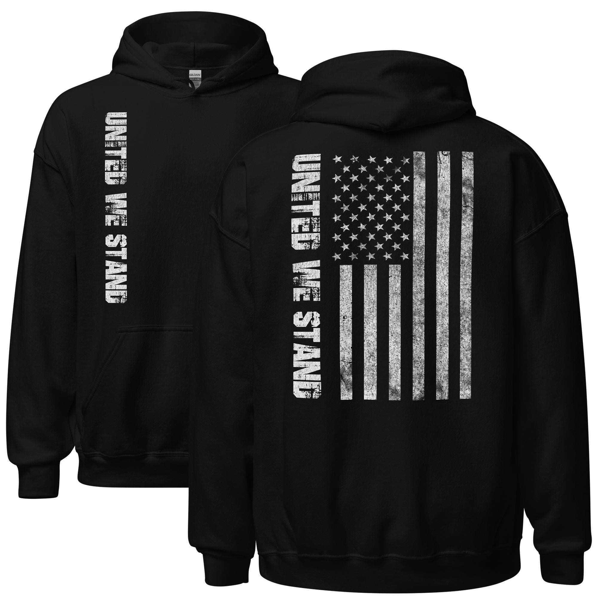 United We Stand American Flag Hoodie Sweatshirt