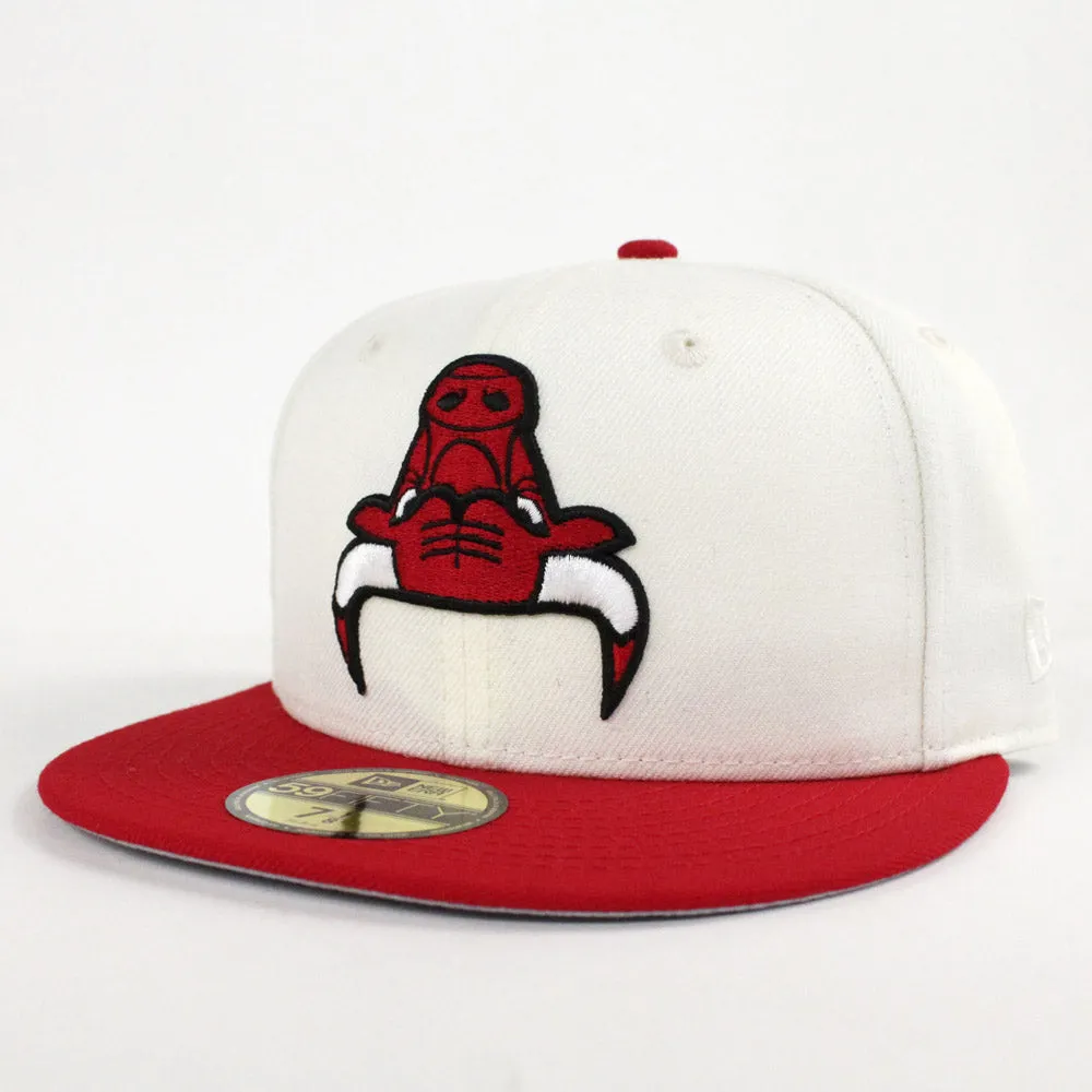 Upside Down Chicago Bulls New Era 59fifty Fitted Hat (Air Jordan 11 Low SE Snakeskin Chrome Gray Under Brim)