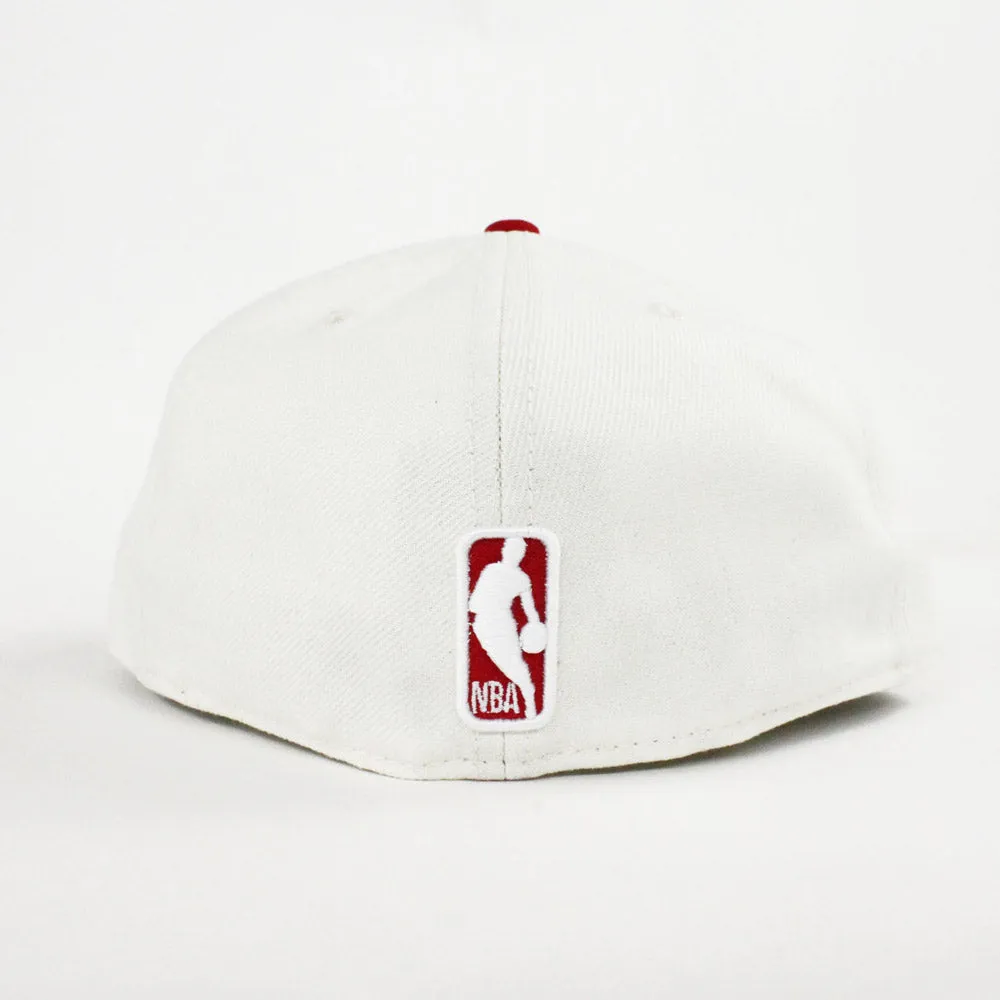 Upside Down Chicago Bulls New Era 59fifty Fitted Hat (Air Jordan 11 Low SE Snakeskin Chrome Gray Under Brim)