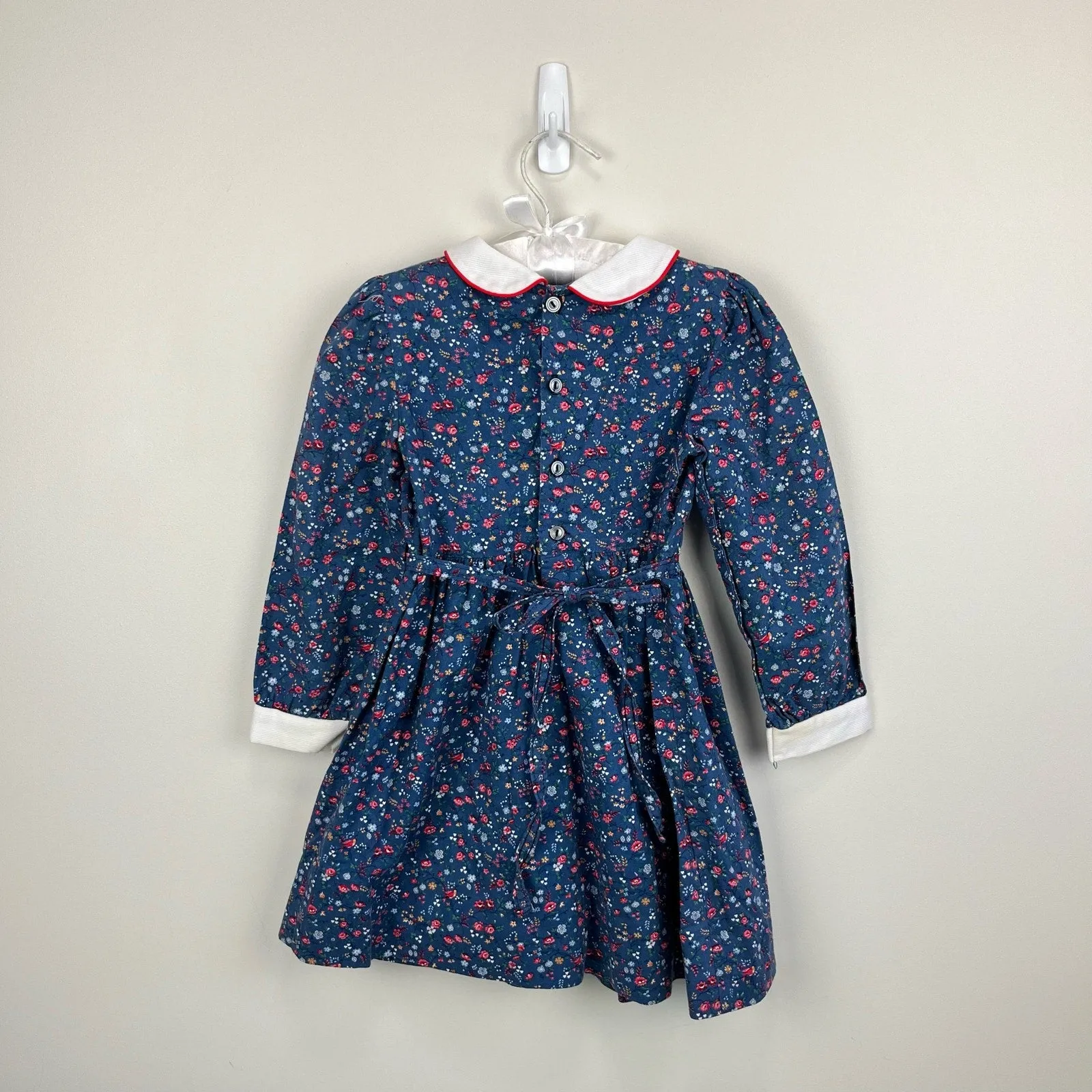 Vintage Polly Flinders Smocked Floral Dress 5T