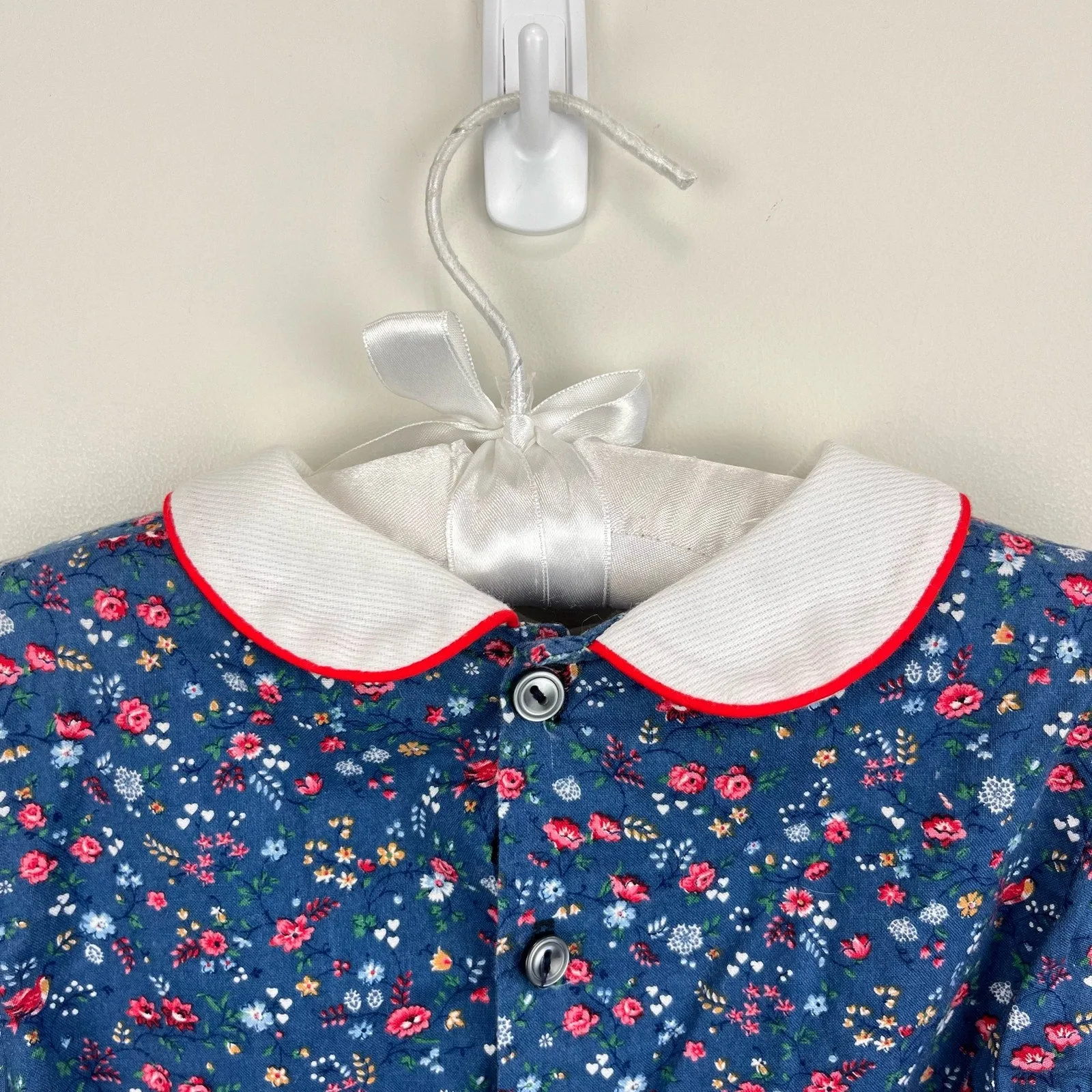 Vintage Polly Flinders Smocked Floral Dress 5T