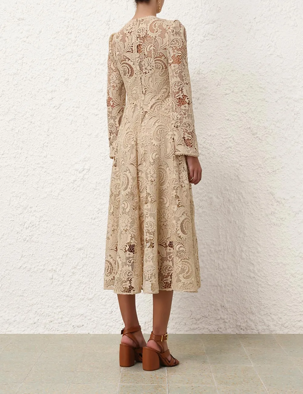 Waverly Lace Midi Dress