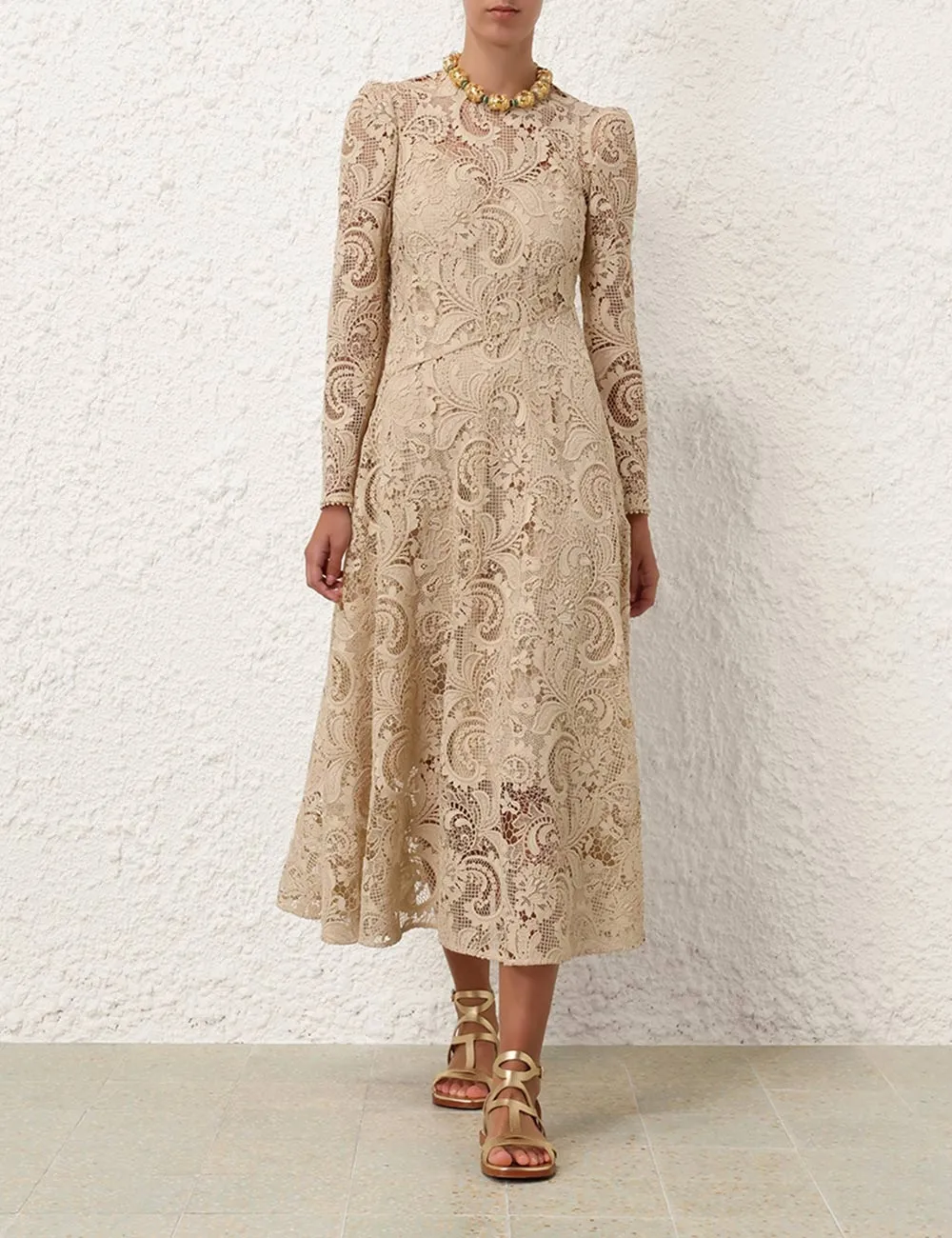 Waverly Lace Midi Dress