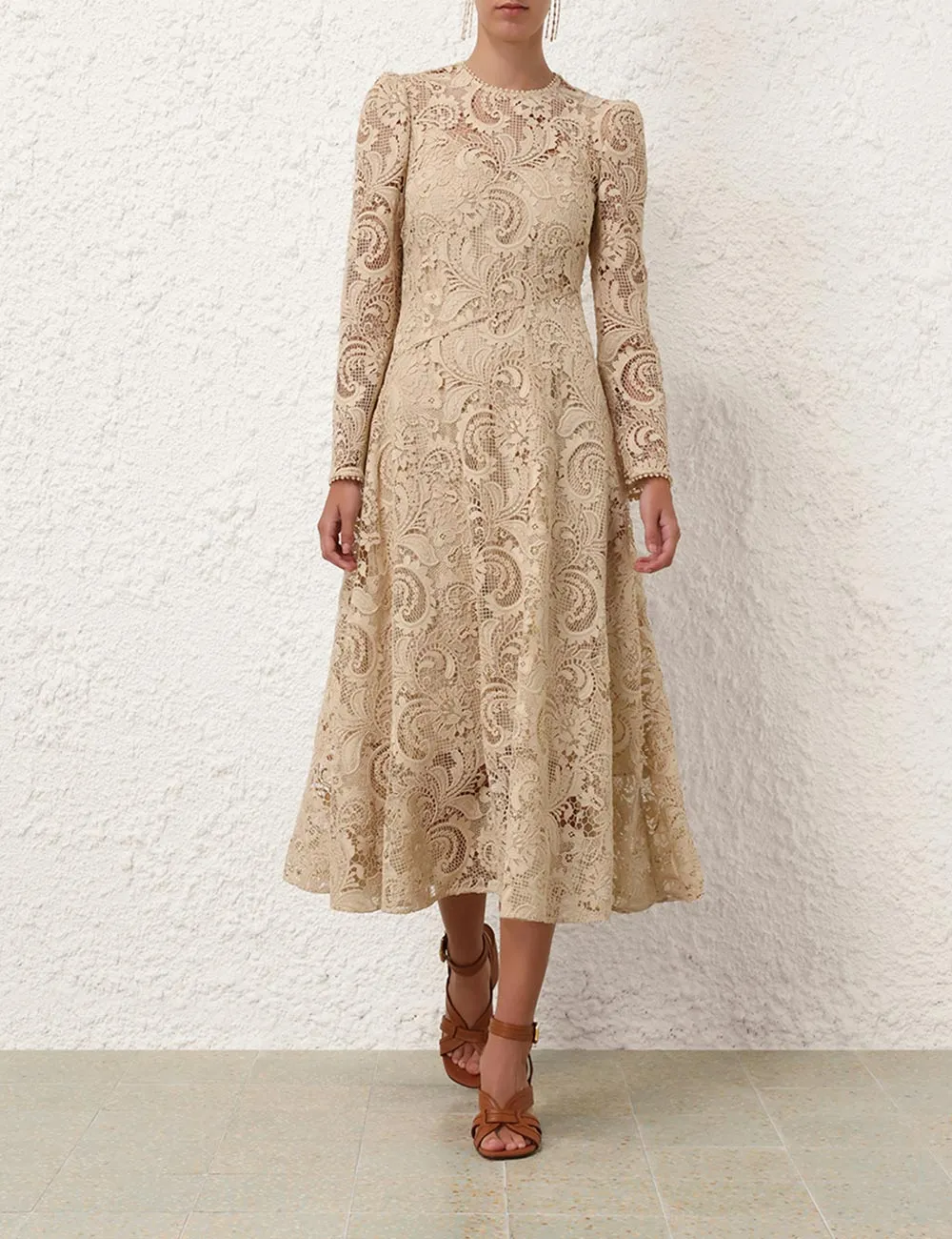 Waverly Lace Midi Dress