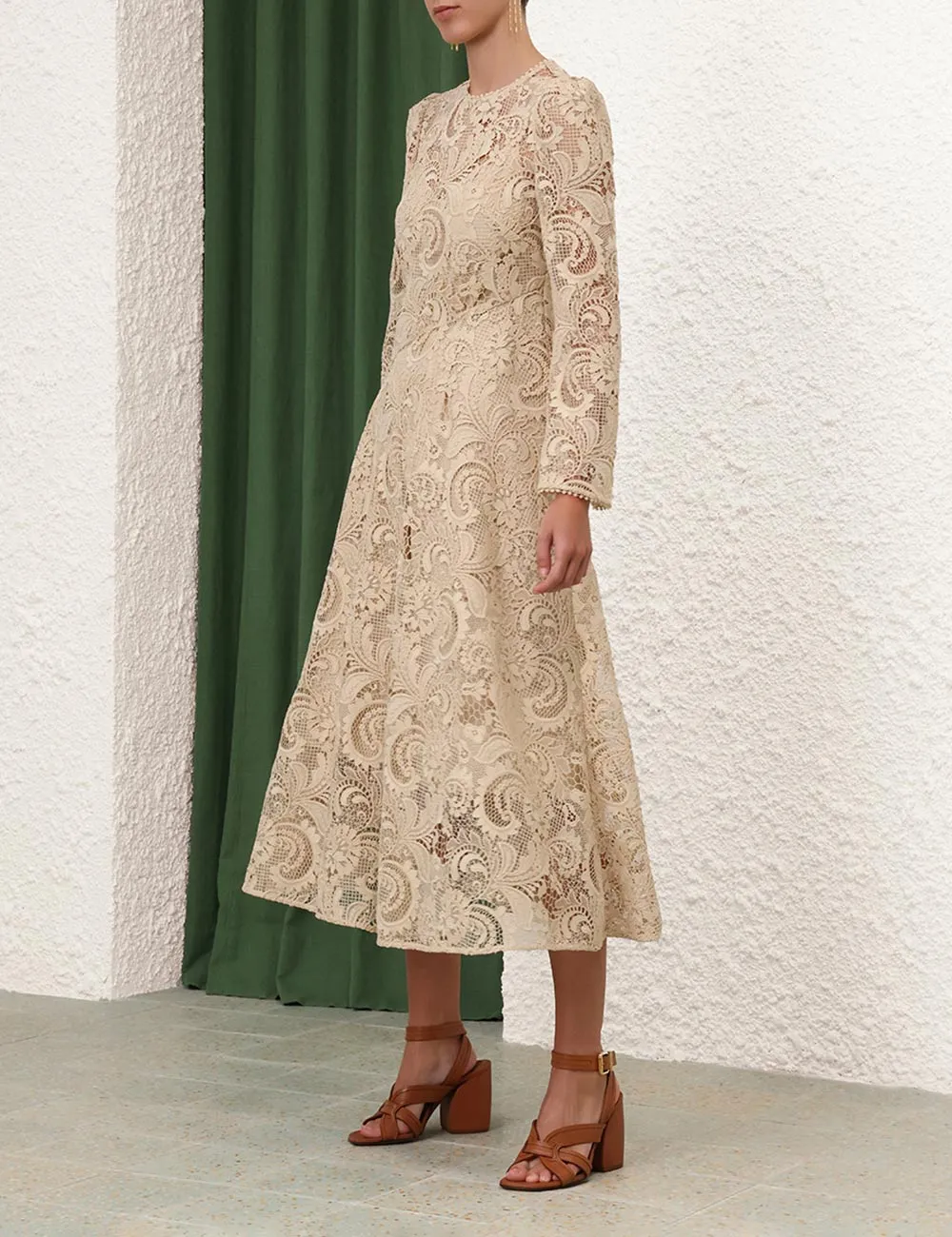 Waverly Lace Midi Dress